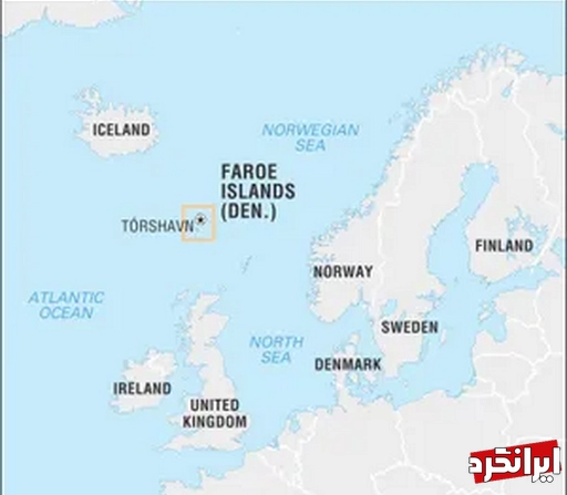 نقشه جزایر فارو